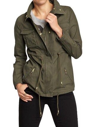 Old Navy Womens Canvas Field Jackets - Coniferous | Old Navy US