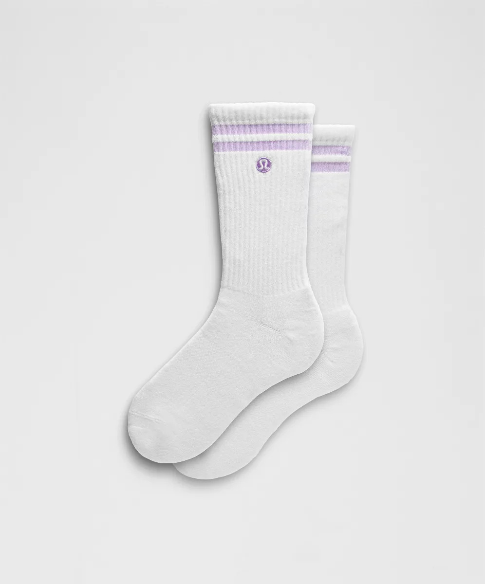 Unisex Daily Essential Crew Socks   Stripe | lululemon UK