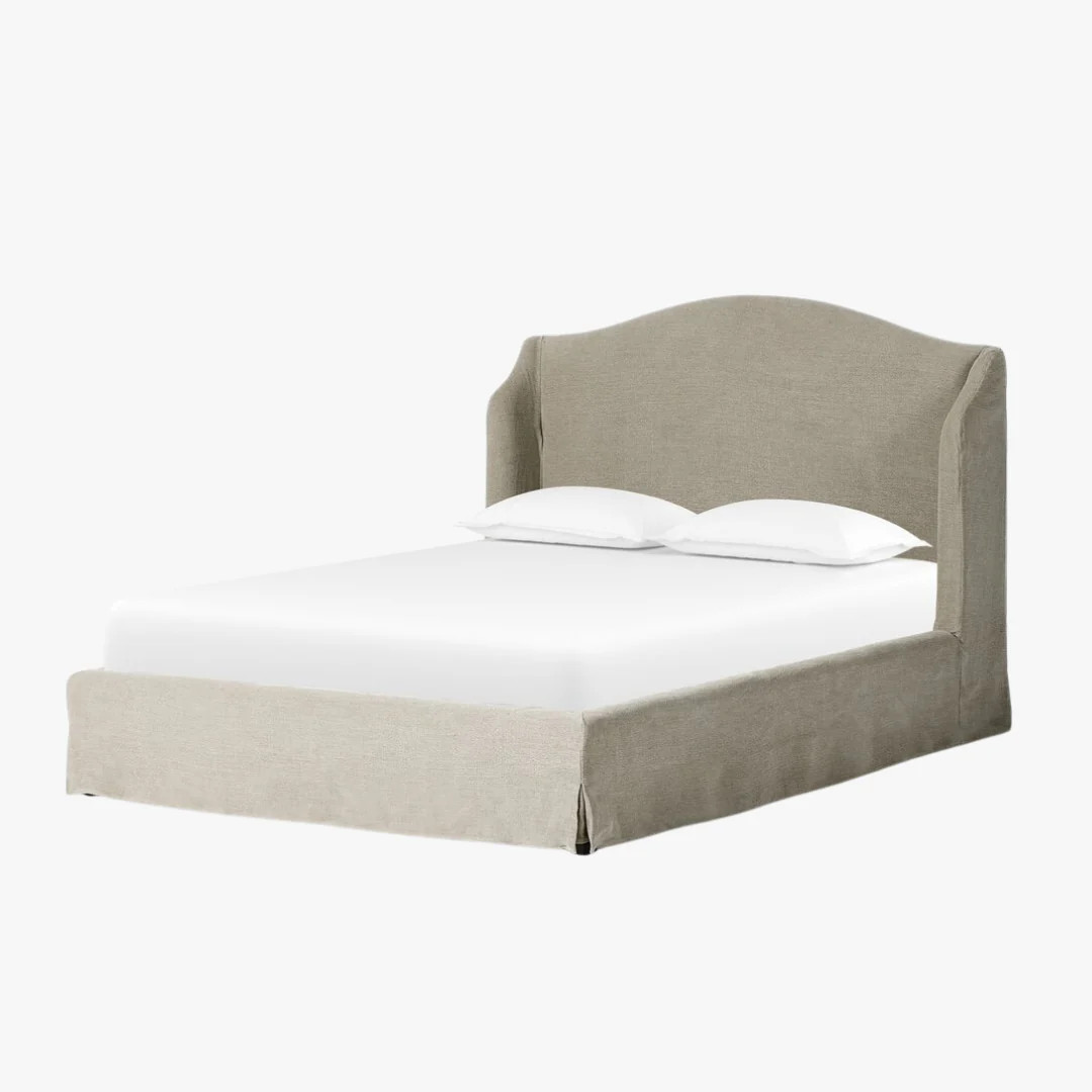 Maison Stone Slipcovered Bed | Dear Keaton