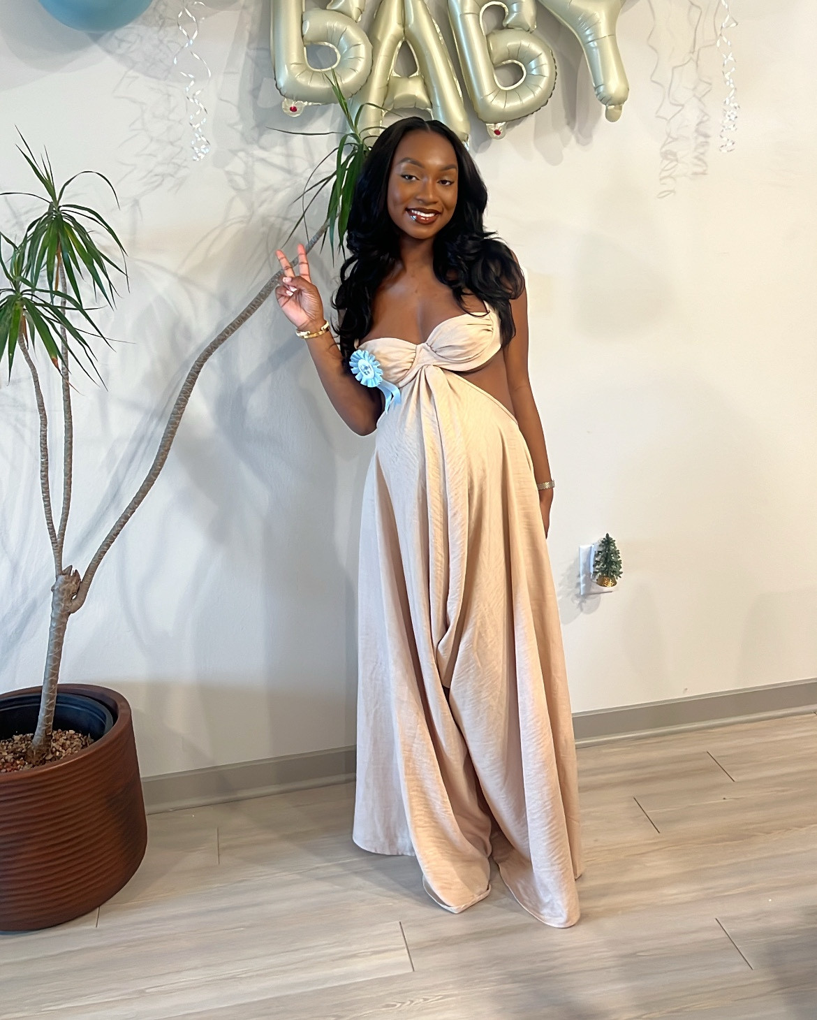 Nesting Party Jumpsuit 🩵🧸
Size: Small (Recommend sizing down)