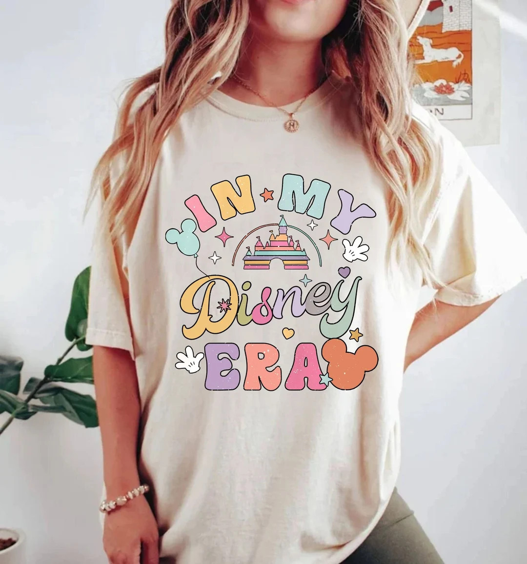 In My Disney Era Comfort Colors® Shirt, Disney Trip, Colorful Vacay Shirt, Disney Aesthetic Shir... | Etsy (US)