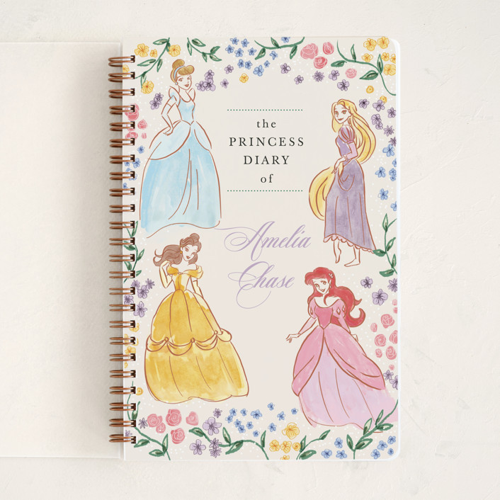 "Disney Princess Garden Party" - Customizable Journals And Planners in Beige by Cass Loh. | Minted
