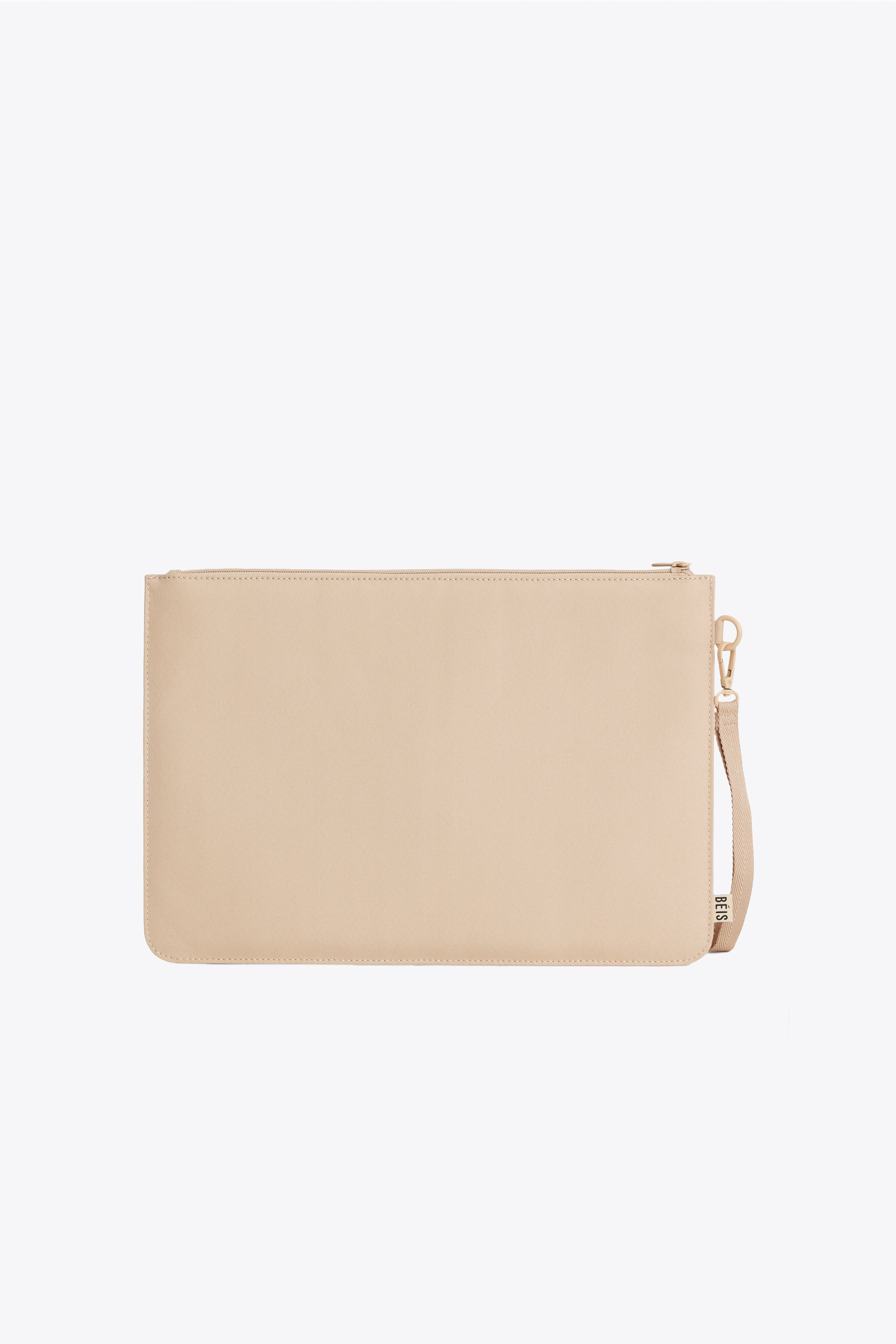 BÉIS 'The BEISICS Laptop Pouch' in Beige - Padded Laptop Sleeve in Beige | BÉIS Travel