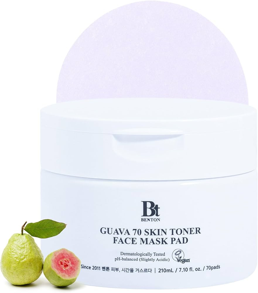 BENTON Guava 70 Skin Toner Face Mask Pad Moisturizer Hyaluronic Acid Soothing Calming Relief Pore... | Amazon (US)