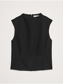Everywhere Ponte Mock-Neck Top | Banana Republic | Banana Republic (US)