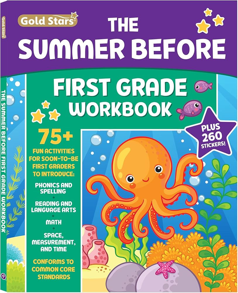 The Summer Before First Grade Workbook School Bridging Kindergarten to First Grade Ages 6 - 7: 75... | Amazon (US)