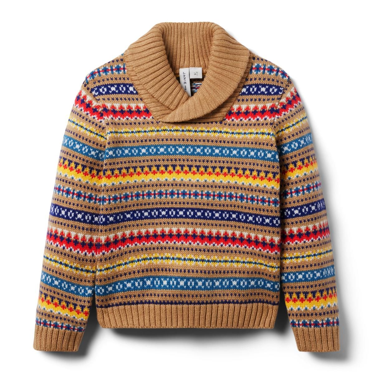 Fair Isle Shawl Collar Sweater | Janie and Jack