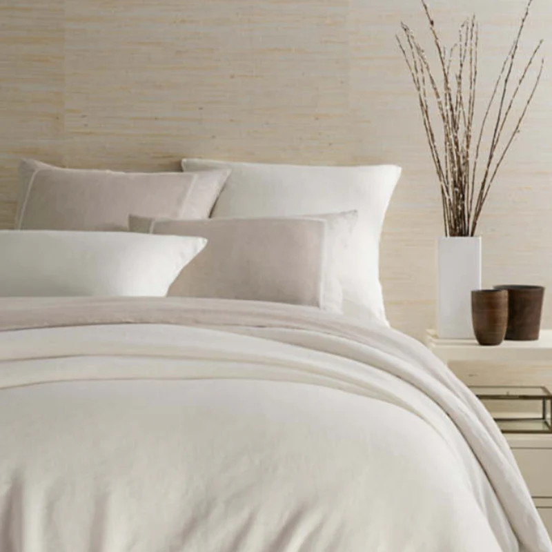 Lush Linen Duvet Cover- Ivory | Linen & Flax Co