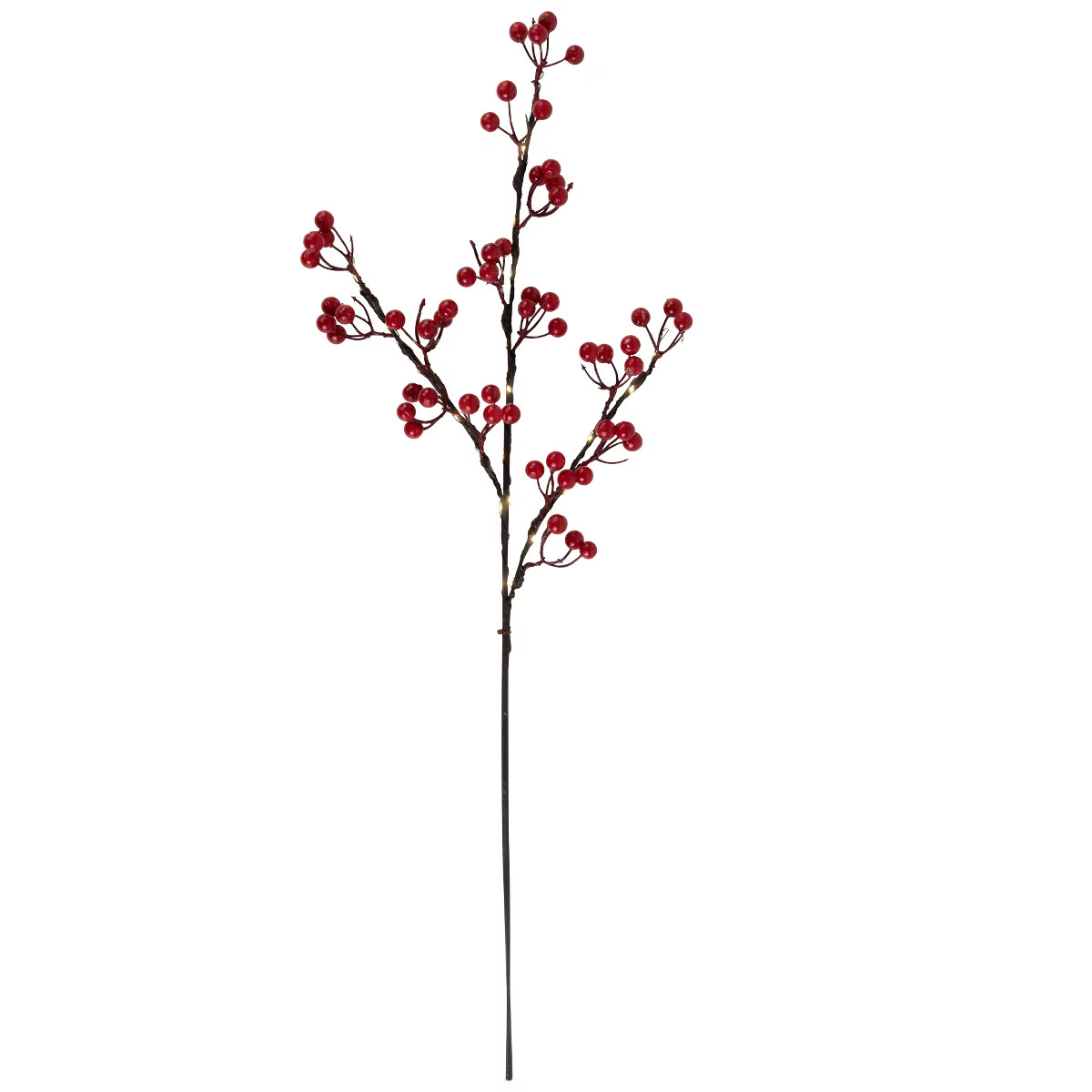 Northlight Lighted Berries Christmas Spray - 29" - Warm White | Target