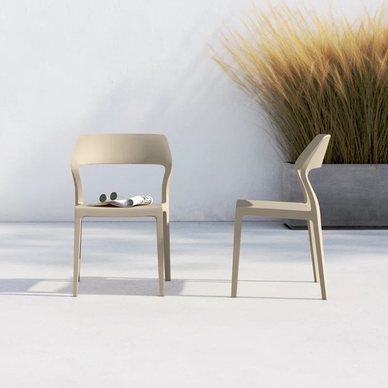 Farrah Outdoor Stacking Dining Side Chair | Wayfair North America