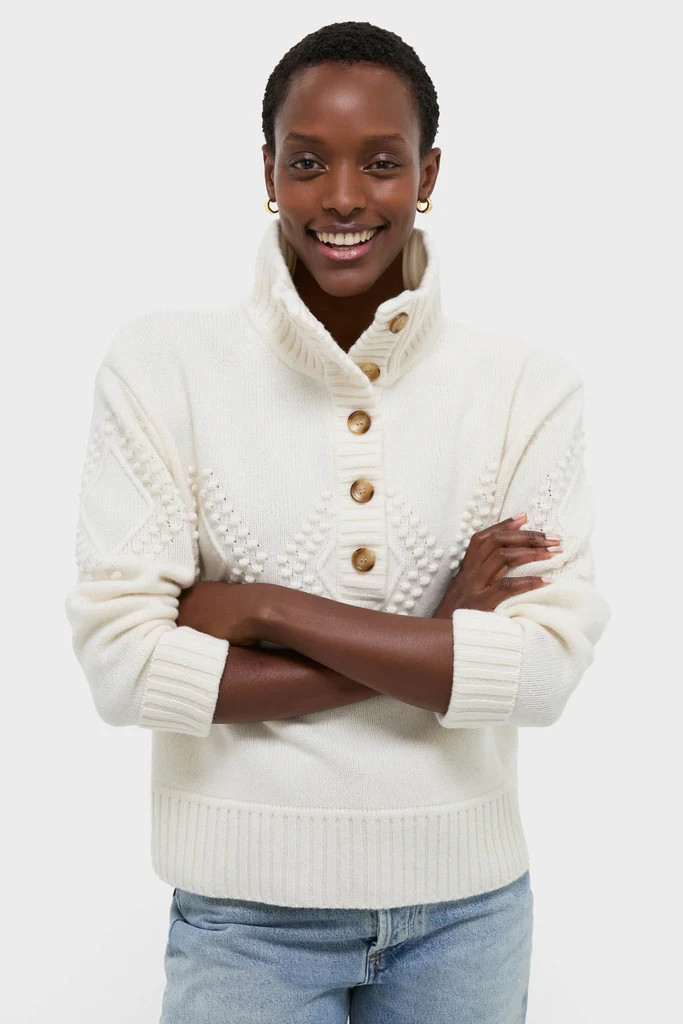 Ivory Henry Button-Up Sweater | Tuckernuck (US)