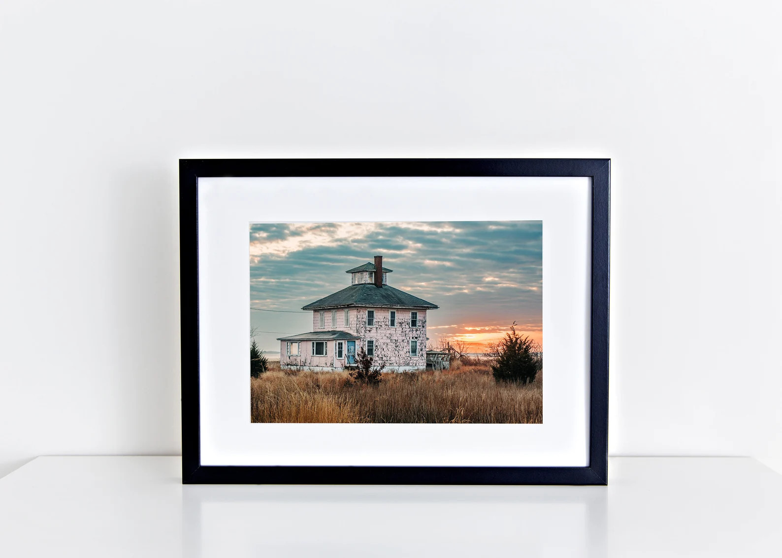 Plum Island Pink House Fine Art Photography Print: Newburyport Massachusetts Coastal Home Decor | Etsy (US)