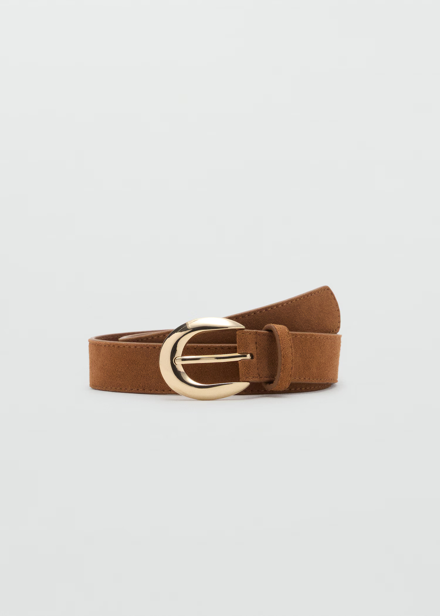 Leather belt with oval buckle - Women | MANGO USA | Mango (US/MX/AU)
