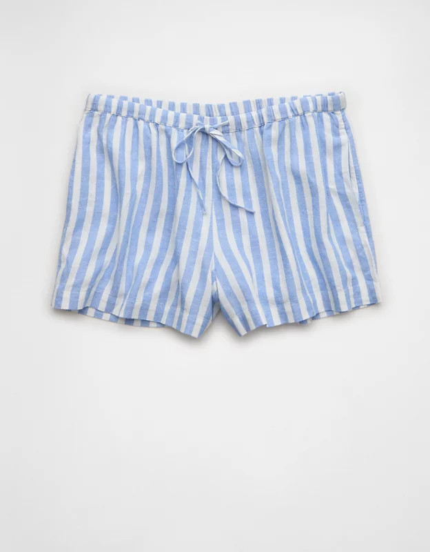 AE High-Waisted Linen-Blend Soft Short | American Eagle Outfitters (US & CA)