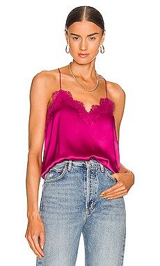 CAMI NYC Racer Charmeuse Cami in Magenta from Revolve.com | Revolve Clothing (Global)