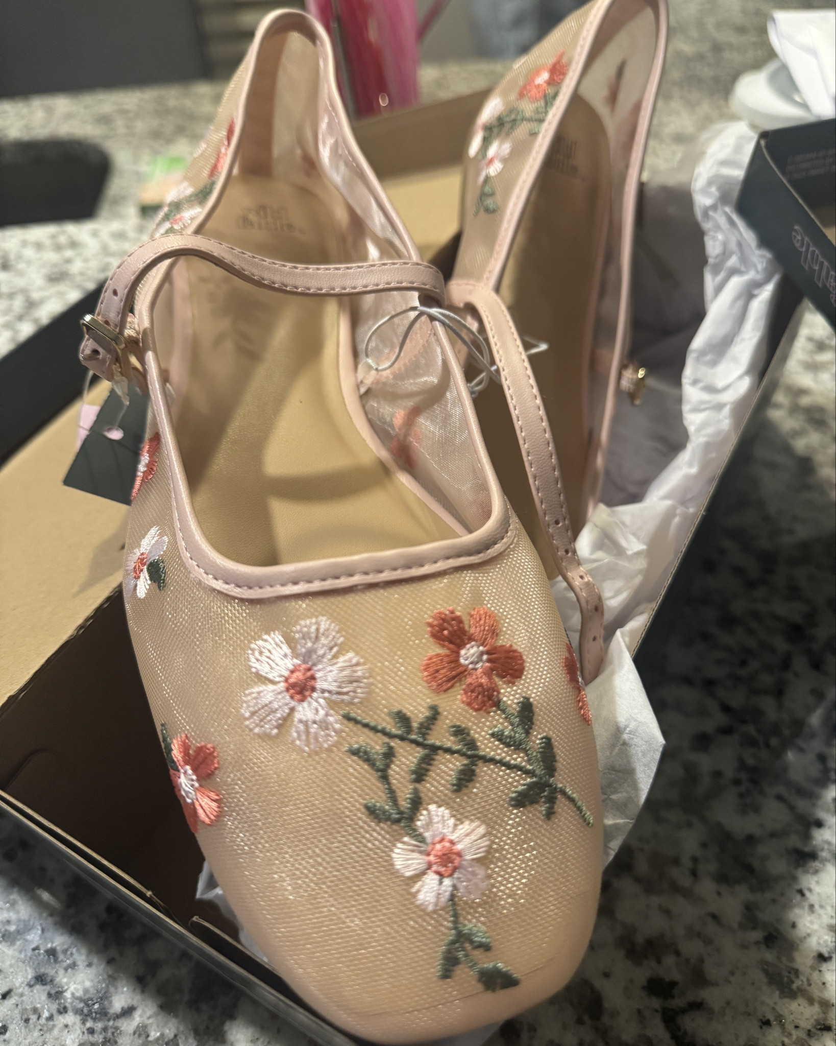 Soft girl era in full effect with these embroidered mesh Mary Janes! The perfect blend of vintage charm and modern romance—dress them up or down for effortless elegance. Find them on my LTK! ✨ #MaryJanes #LTKstyle #BalletCore #ChicAndComfy

#LTKStyleTip #LTKShoeCrush #LTKWorkwear