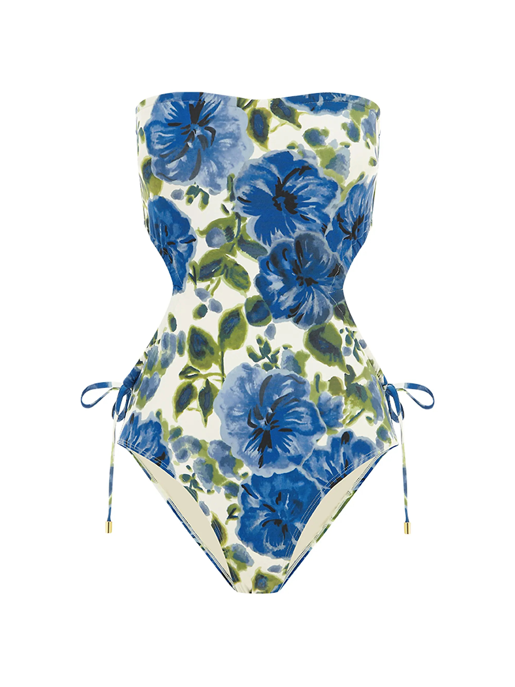 Floral Cut-Out One-Piece Swimsuit | Saks Fifth Avenue