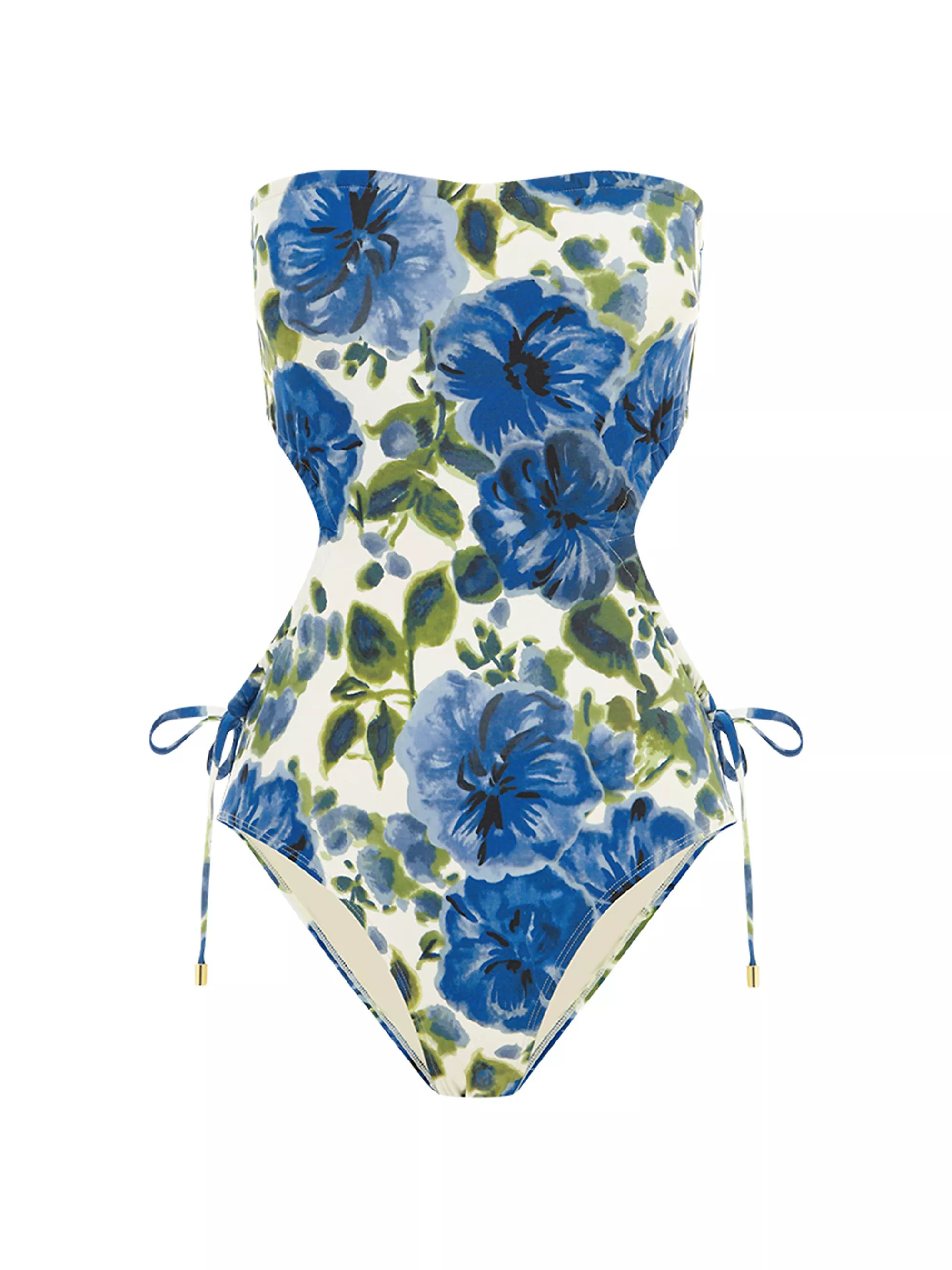 Floral Cut-Out One-Piece Swimsuit | Saks Fifth Avenue