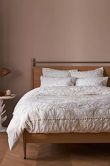 Embroidered Grove Duvet Cover | Anthropologie (US)