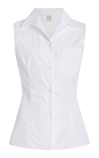 Roie Sleeveless Cotton Shirt | Moda Operandi (Global)