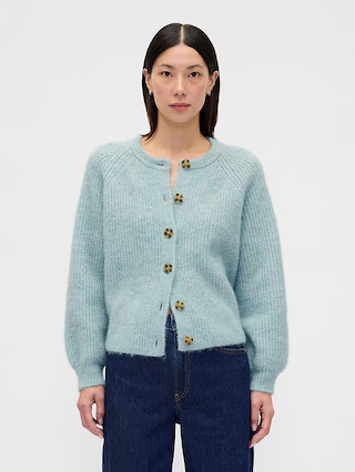 Fuzzy Shaker Stitch Cardigan | Gap (CA)