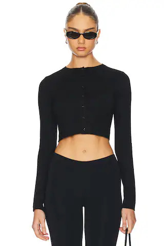 Ollie Cardigan in Black | Revolve Clothing (Global)