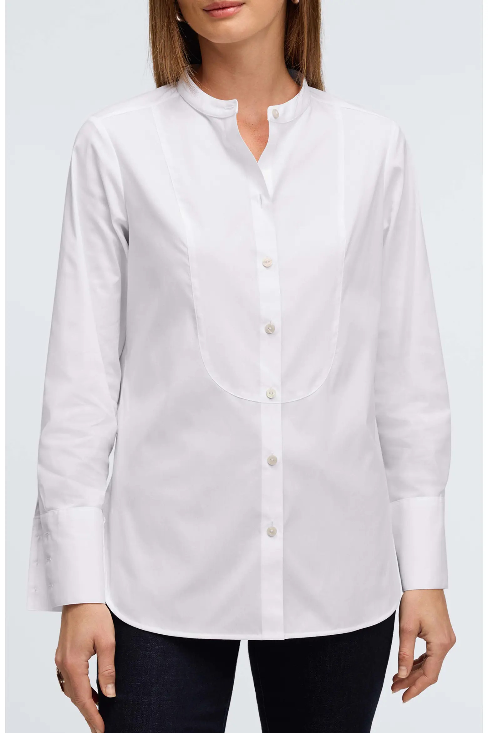 Kris Tux Bib Cotton Button-Up Shirt (Women) | Nordstrom | Nordstrom
