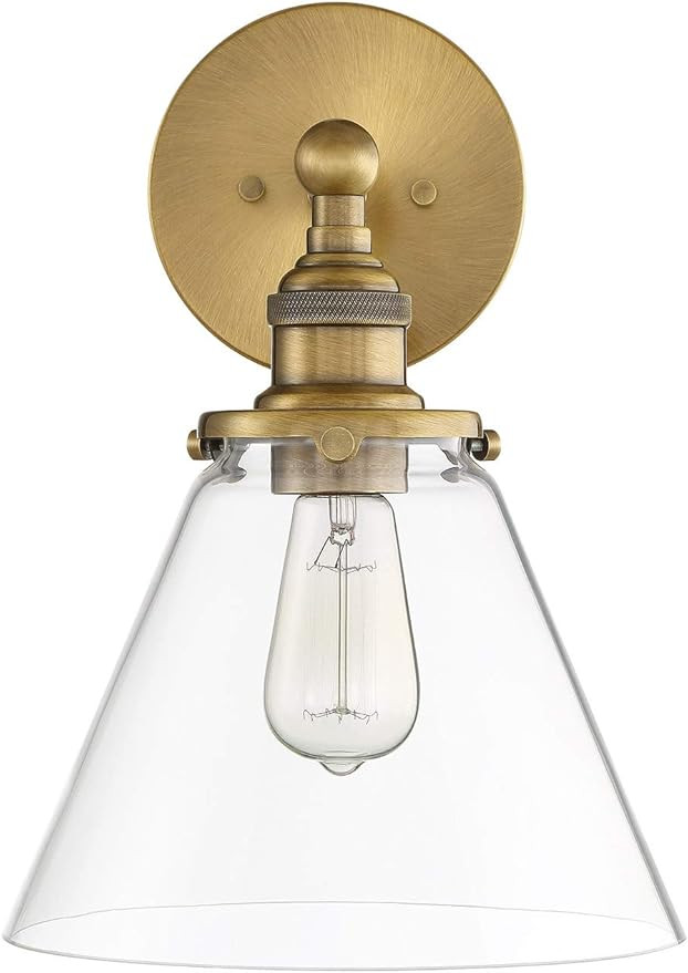 Park Harbor PHWL3321AGBR Park Harbor PHWL3321 Barwell Single Light 14-1/8" Tall Indoor/Bathroom W... | Amazon (US)