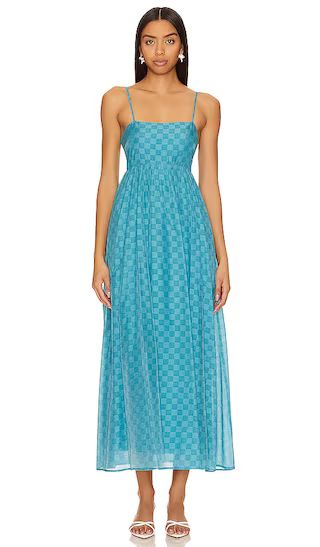 Lucille Maxi Dress in Teal | Revolve Clothing (Global)