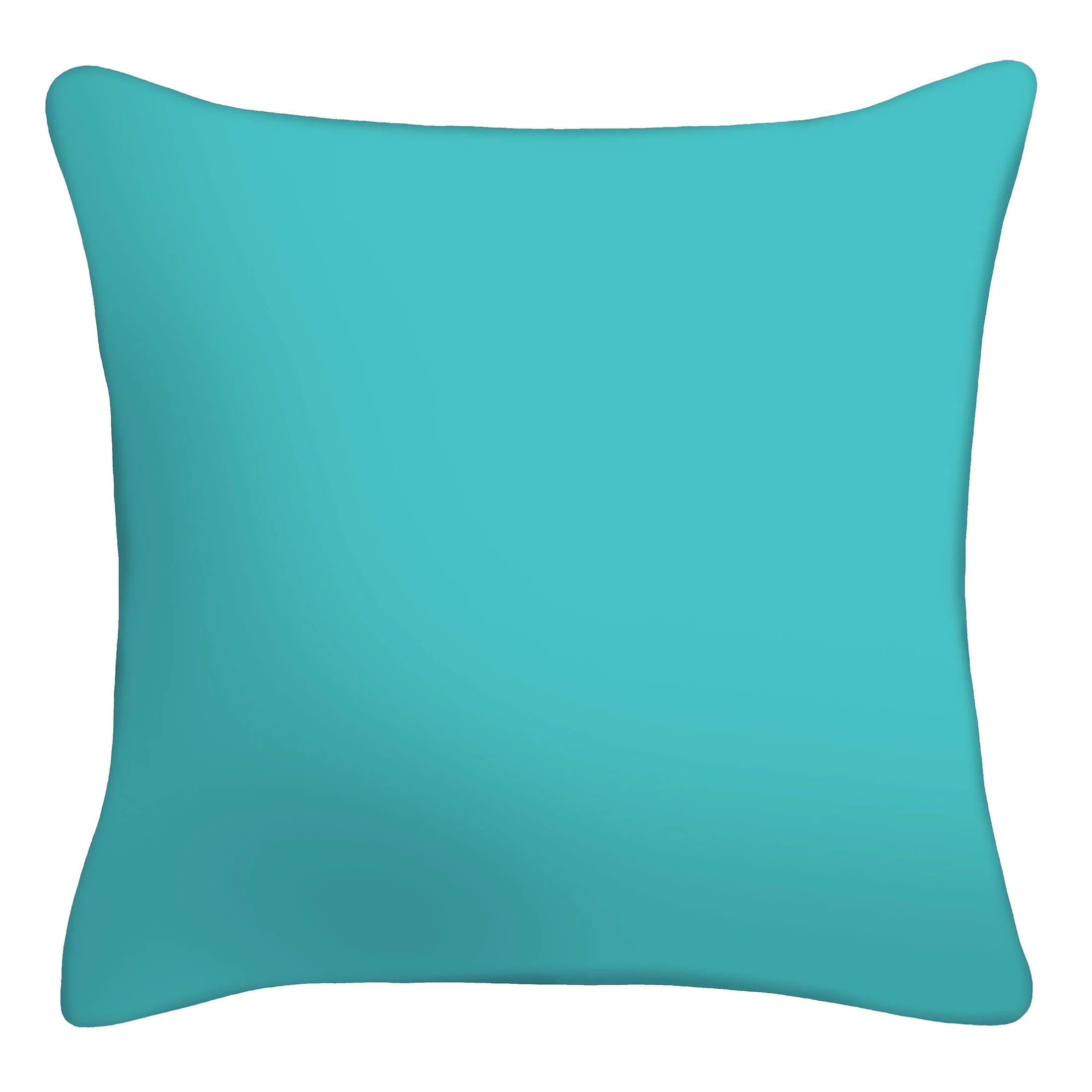 Mainstays 16" x 16" Solid Decorative Throw Pillow, Teal | Walmart (US)