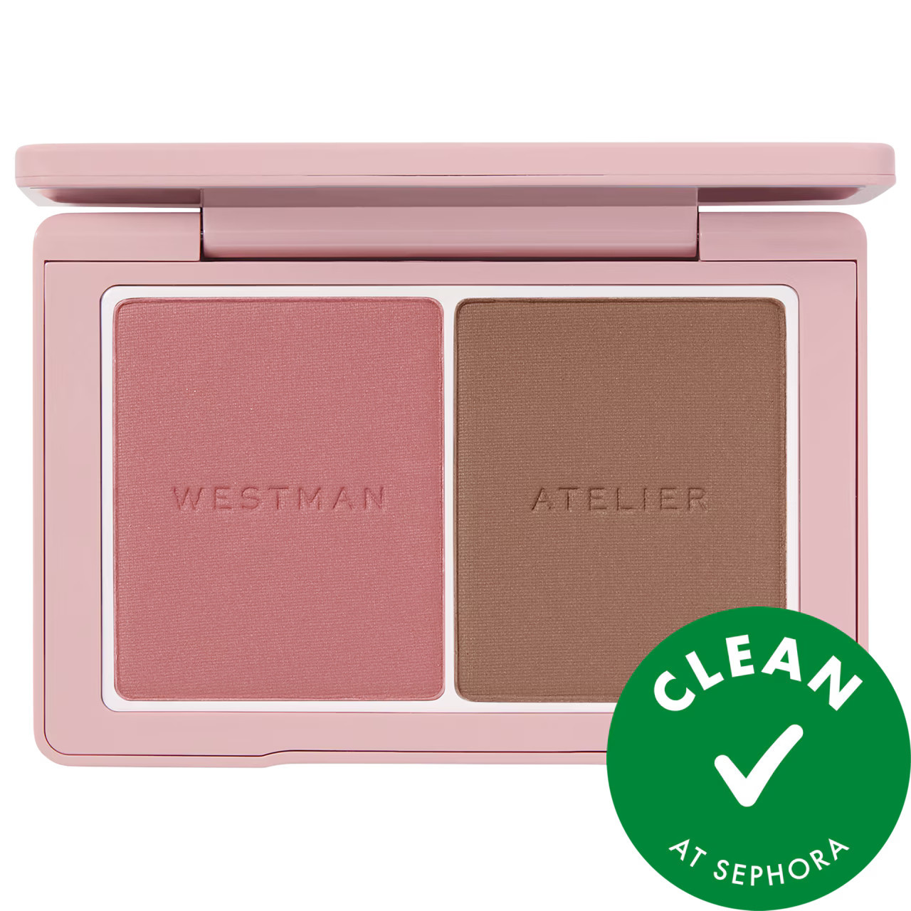 Westman Atelier Baby Cheeks + Face Trace Sculpting Powder Duo Petal & Biscut 0.17 oz / 4.8 g | Sephora (US)