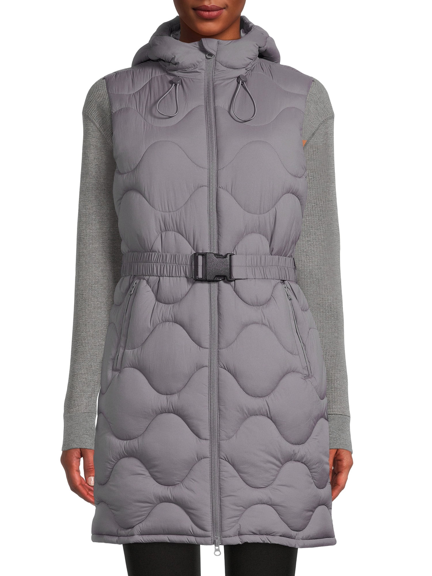 Swiss Tech Women's Long Onion Quilted Vest with Hood | Walmart (US)