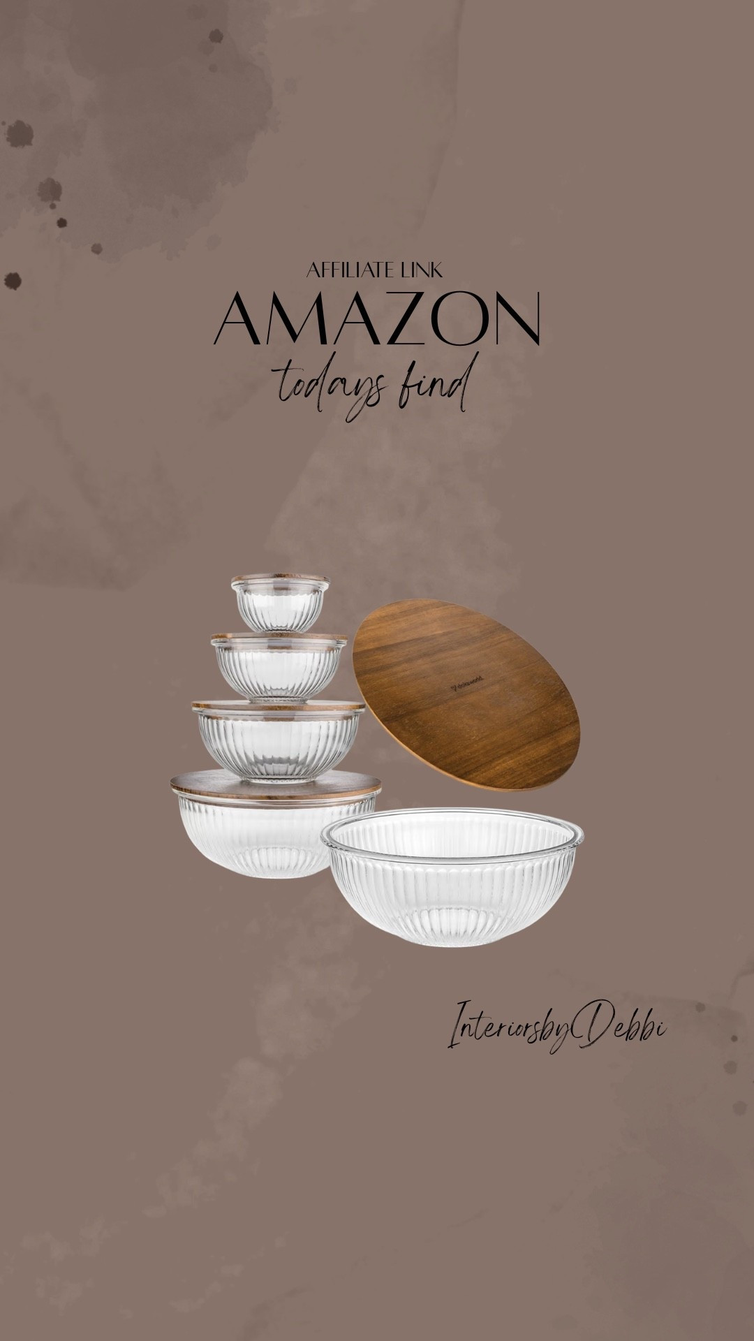 Amazon Find
Glass nesting/storage bowls with wood lids, transitional home, modern decor, amazon find, amazon home, target home decor, mcgee and co, studio mcgee, amazon must have, pottery. barn, Walmart finds, affordable decor, home styling, budget friendly, accessories, neutral decor, home finds, buy new arrival, coming soon, sale alert, high end look for less, Amazon favorites, Target finds, cozy, modern, earthy, transitional, luxe, romantic, home decor, budget friendly decor, moody vibes #amazonhome