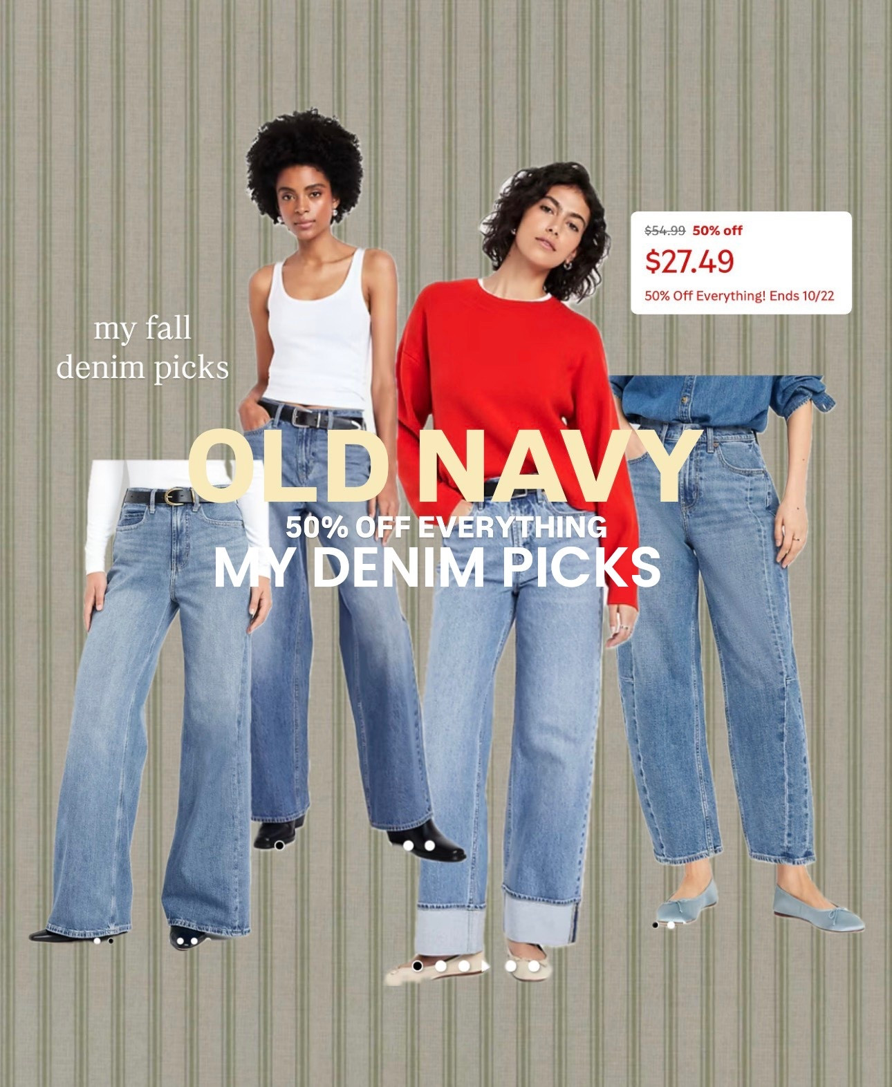 50% OFF OF EVERYTHING !! here are my denim picks ◡̈ !!! 

#LTKFindsUnder50 #LTKStyleTip #LTKSaleAlert