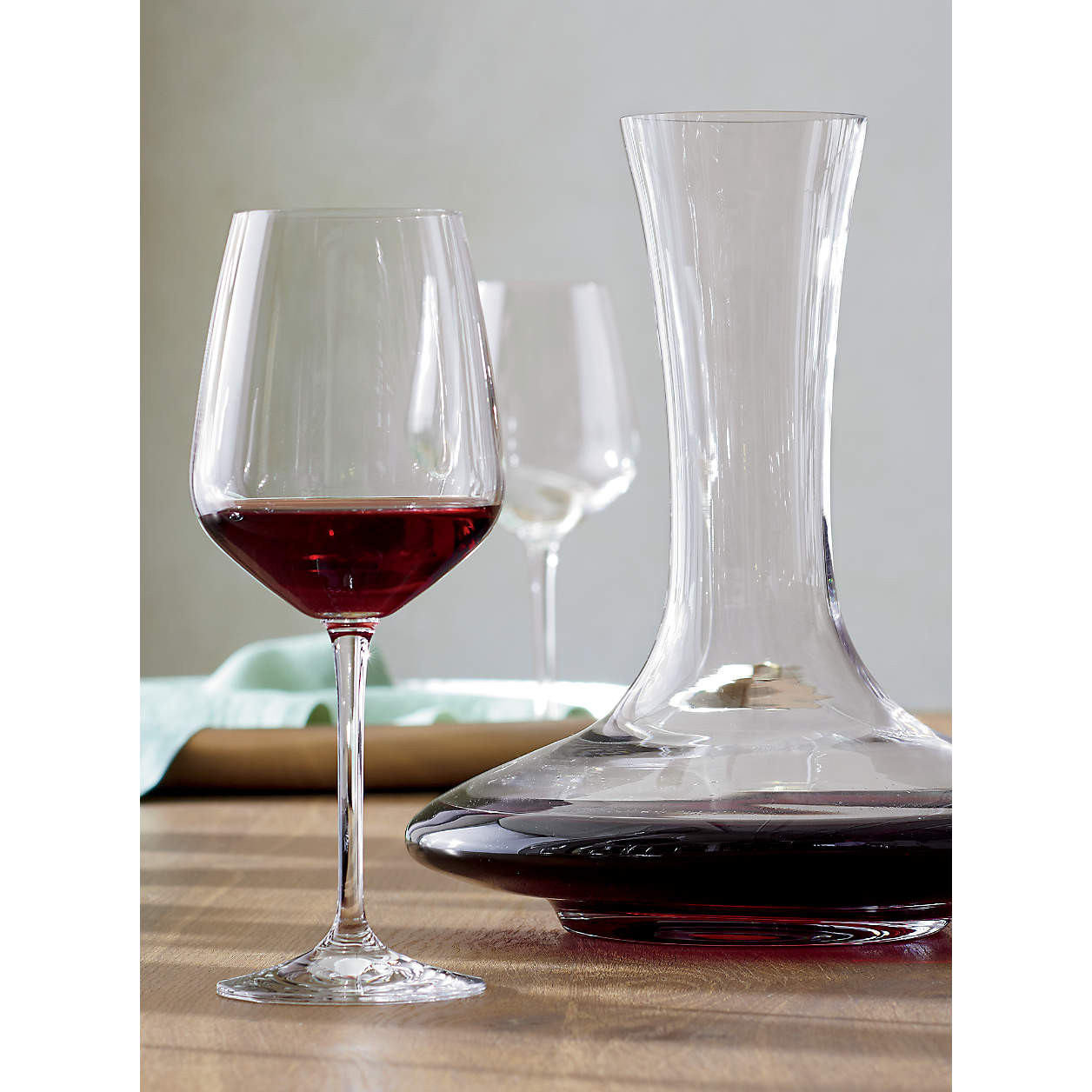 Nattie Red Wine Glasses, Set of 8 + Reviews | Crate & Barrel | Crate & Barrel