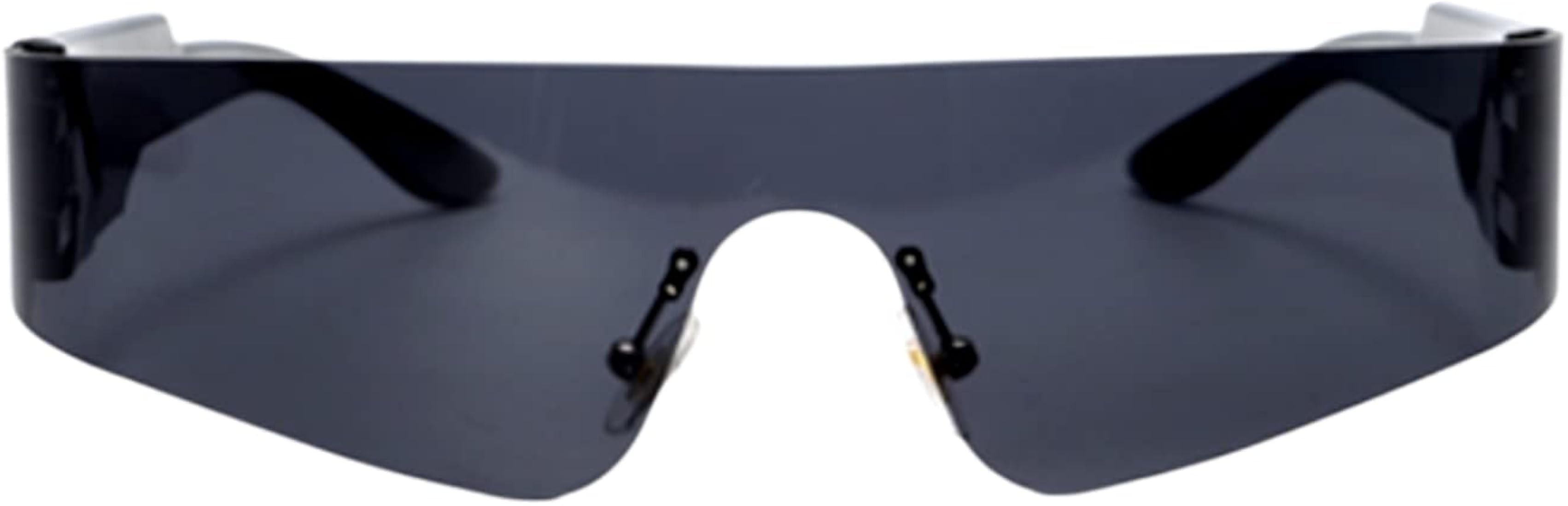 Duper, Rimless sunglasses, rimless wrap around sunglasses, wrap sunglasses, Silver wrap around sungl | Amazon (US)