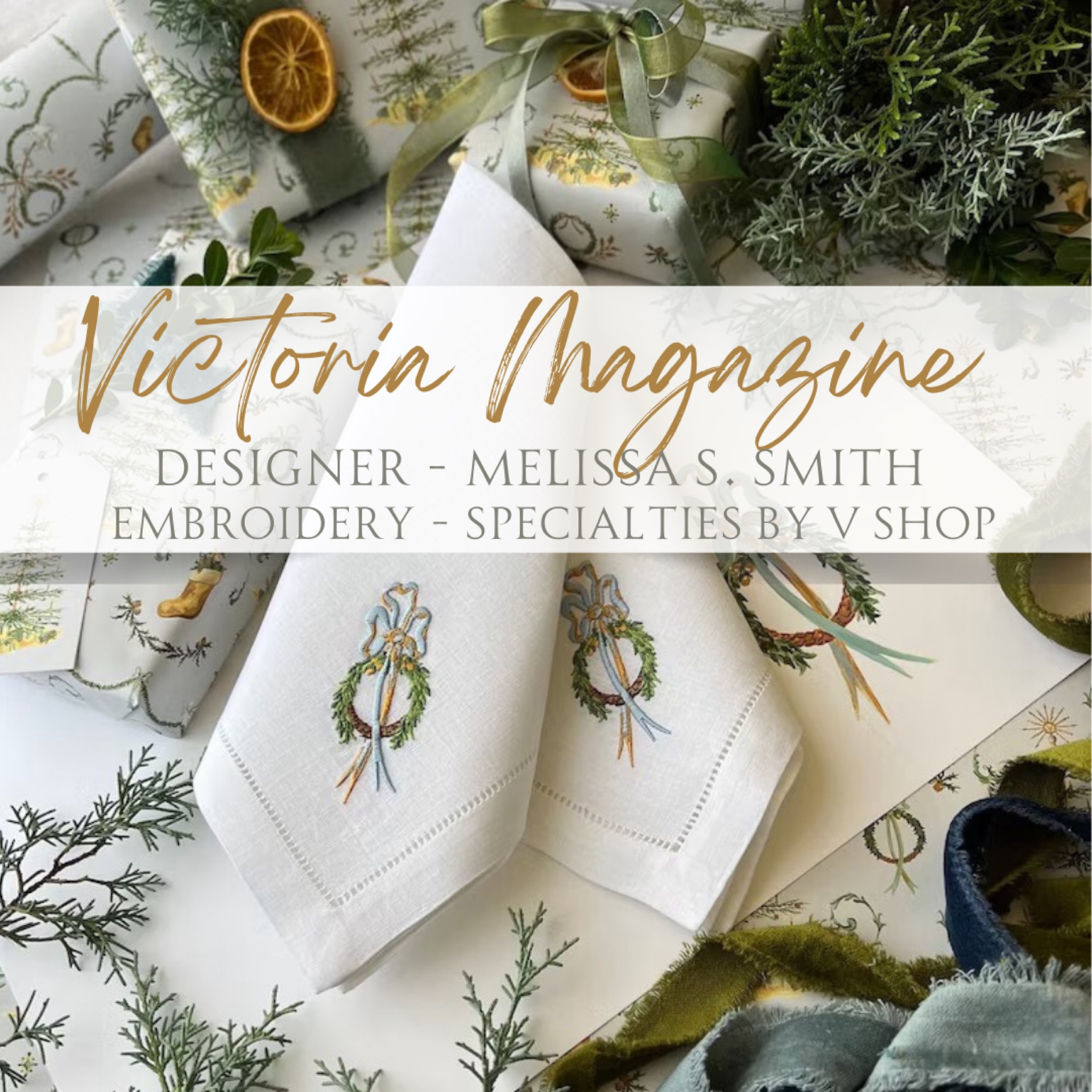 Exclusive from Victoria, magazine! Designer, Melissa S Smith, created these beautiful wreaths with the most exquisite ribbon design. Specialties by V shop brought this design to life with her beautiful embroidery. I have never seen such top quality and talent.

#LTKSeasonal #LTKHoliday #LTKhome