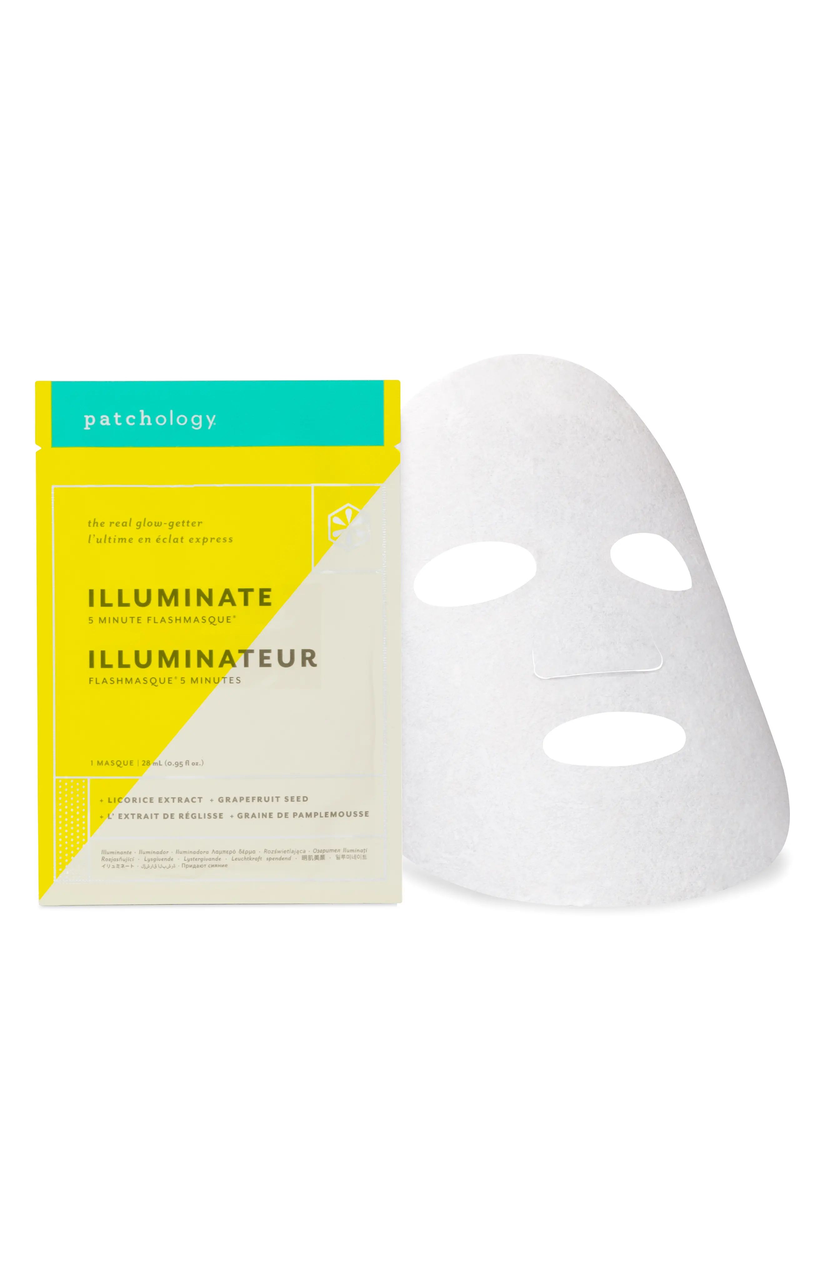 Patchology Flashmasque Illuminate 5-Minute Facial Sheet Mask | Nordstrom
