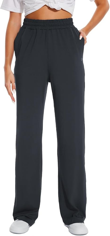 HOdo 32"/34"/36" Inseam Womens Tall Yoga Sweatpants Quick Dry Long Joggers Lounge Yoga Pants with... | Amazon (US)