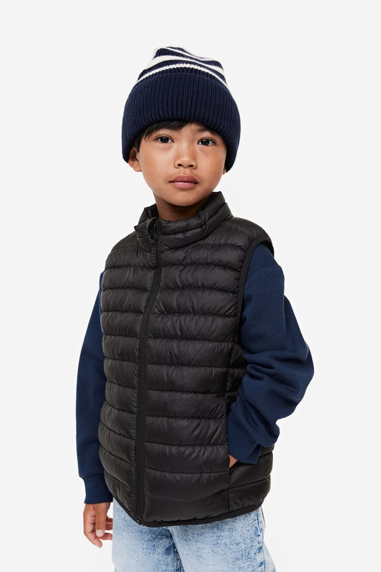 Water-repellent Insulated Vest - Black - Kids | H&M US | H&M (US + CA)