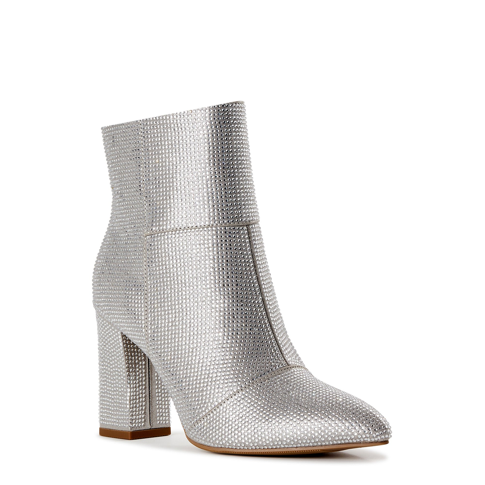 Madden NYC Women's Rhinestone Pointed Toe Booties | Walmart (US)