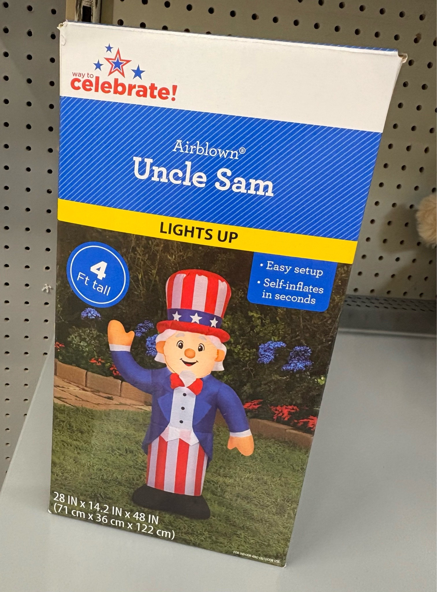 Uncle Sam Airblown Yard Inflatable, Multicolor, 48", Patriotic by Way To Celebrate

This is the definition of FRONT YARD patriotic decor 🇺🇸🎆✨

This Uncle Sam Airblown Yard Inflatable by Way To Celebrate is a 48” multicolor statement piece that instantly turns your yard into a full Fourth of July display! Featuring classic Uncle Sam styling and bright patriotic colors, this inflatable is perfect for creating a fun, festive, and eye-catching outdoor setup.

The airblown design makes setup easy, while the large 48” size ensures it stands out in your front yard, driveway, or garden display. Whether you’re decorating for a backyard BBQ, neighborhood celebration, or just love Americana-style holiday decor, this piece brings all the patriotic energy.

At just $18, this is an affordable way to go BIG with your 4th of July yard decorations without spending a lot.

Walmart Deals

#LTKHome #FourthOfJulyDecor #PatrioticYardDecor #UncleSam #AirblownInflatable #OutdoorDecor #AmericanaStyle #WalmartFinds #HolidayDecor #FrontYardDecor

#LTKSeasonal #LTKHome
