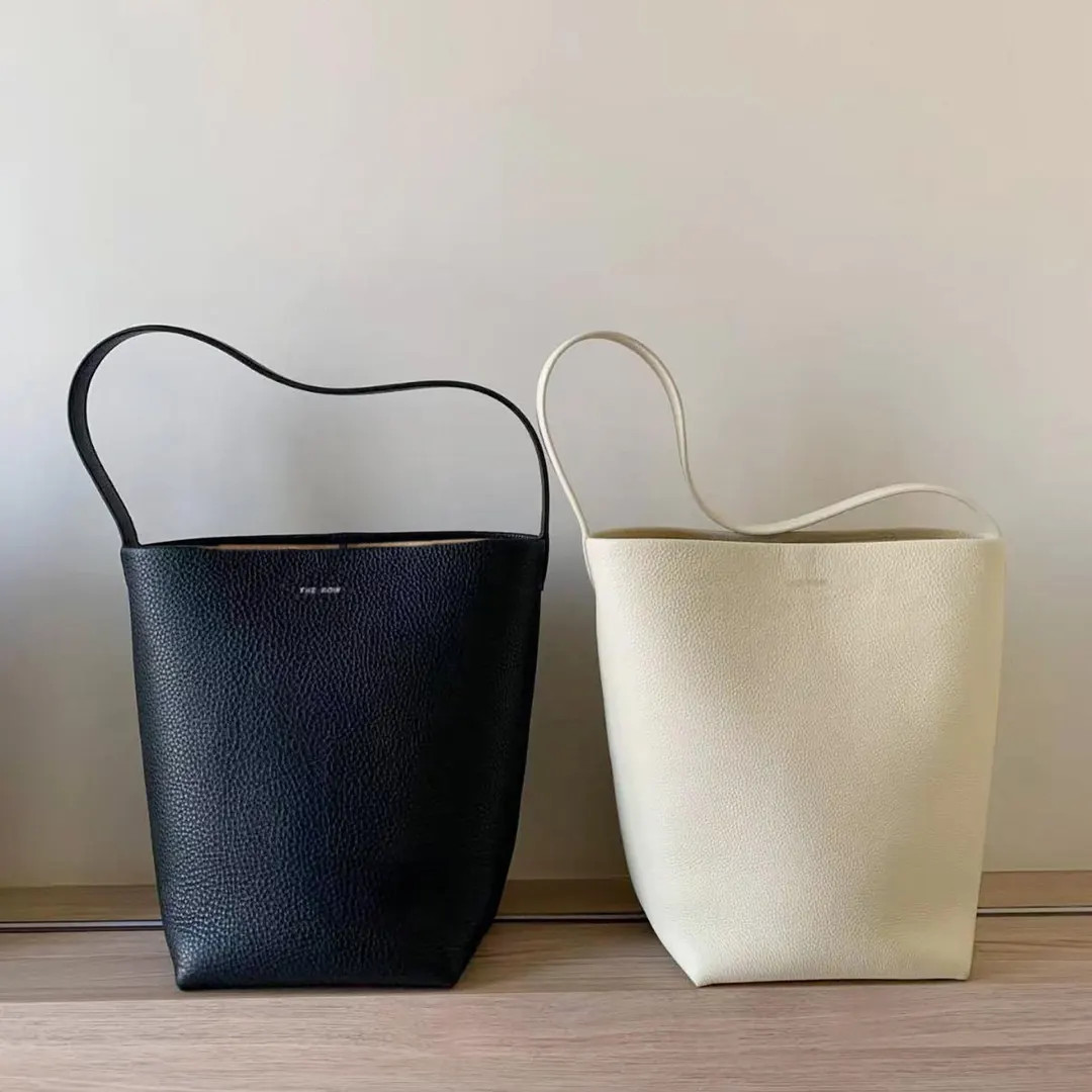 Leather Tote Bags, Minimal Design Shoulder Bags, Leather Bucket Bags, Leather Top Handle Bag - Et... | Etsy (US)