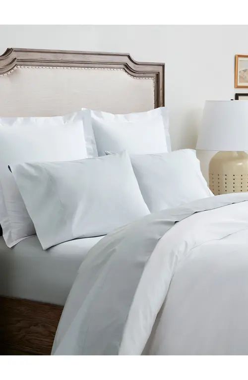 Boll & Branch Percale Hemmed Sheet Set in Shore at Nordstrom, Size King | Nordstrom