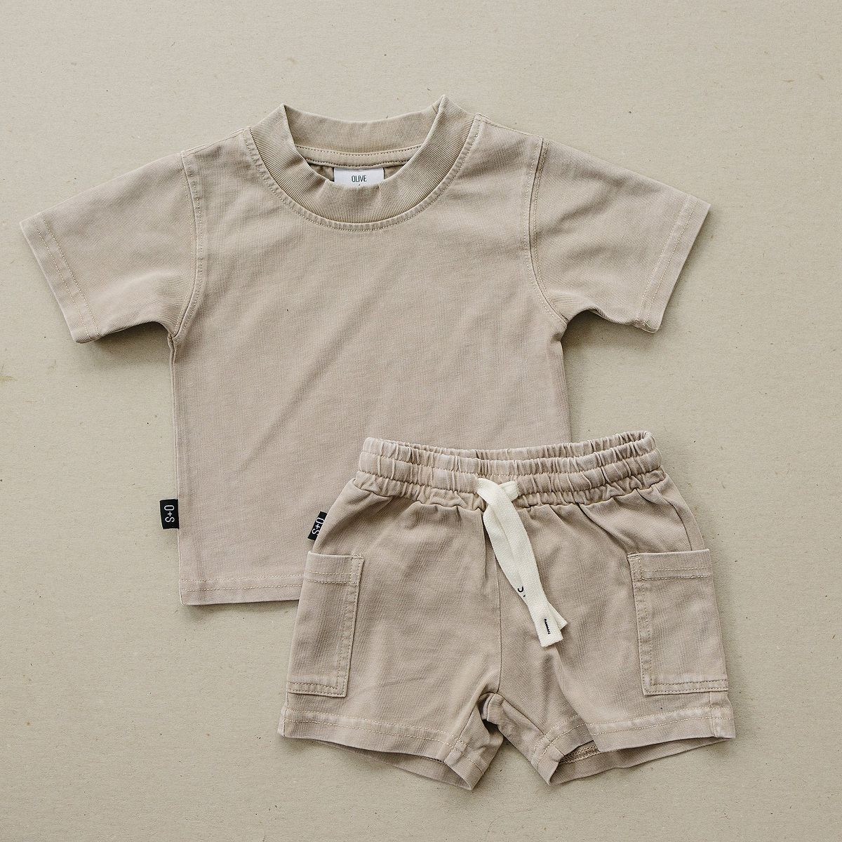Kids Hayes Acid Wash Short Sleeve Set - Olive + Scout | Target