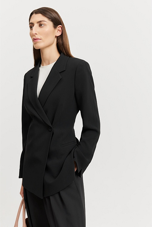 Longline Slim Blazer | Country Road