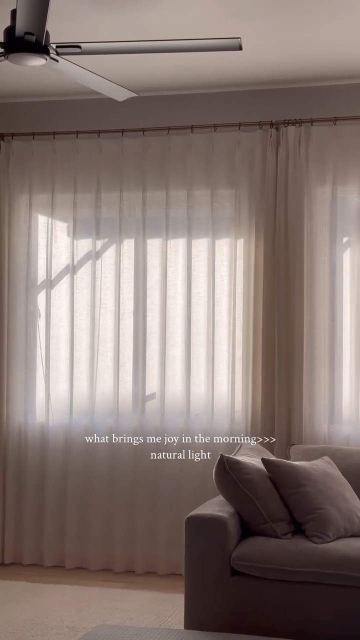 I hung up 9 foot curtains in my home and it has completely changed the mood. All the shadows and natural light seeping into the home give me so much joy. ✨☀️

Pinch pleated curtains with warm bronze hardware is my first choice. Everything on my Amazon storefront. 

#sacramentorealtor #homerenovation #diyhome #homeimprovement #sacramentoproud #sacramentoliving #amazonfinds #amazonhome #ugccreator #homedesign #homeimprovement