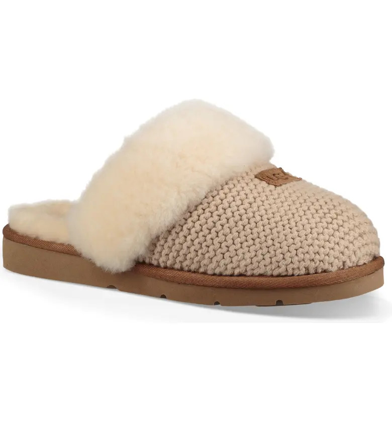 UGG® Cozy Knit Genuine Shearling Slipper | Nordstromrack | Nordstrom Rack
