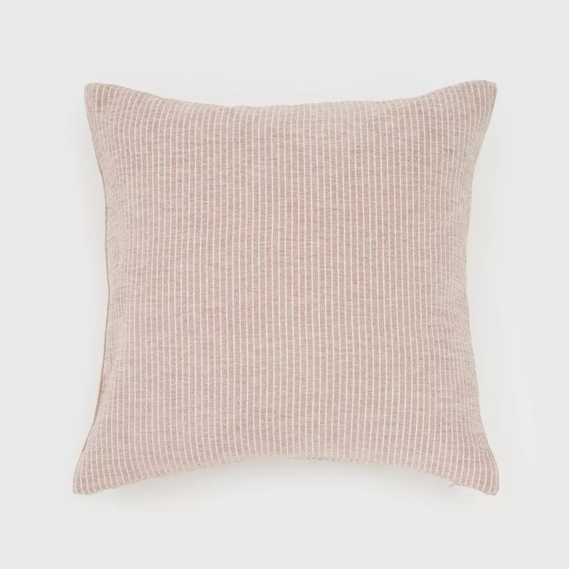 18"x18" Elsa Reversible Woven Striped Chenille Square Throw Pillow - Evergrace | Target