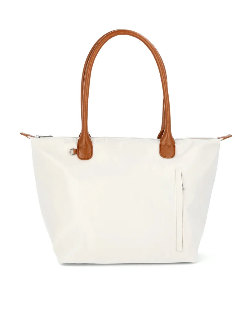 No Boundaries Women's Tote Bag, Cream | Walmart (US)